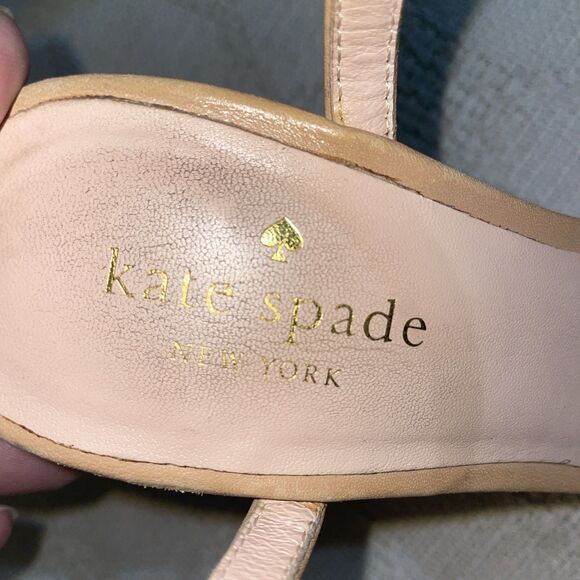 Kate Spade Women’s Slingback Espadrilles Size 6 M Tan Leather Going Out Party - Picture 2 of 12